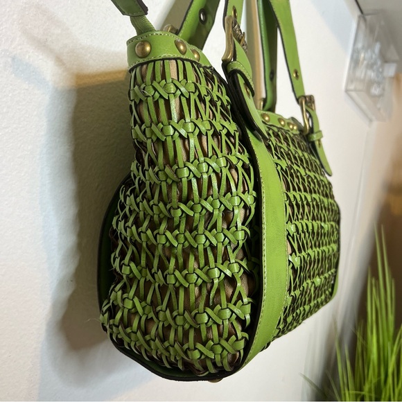 Kathy Van Zeeland Green Large Woven Bag - Picture 9 of 17